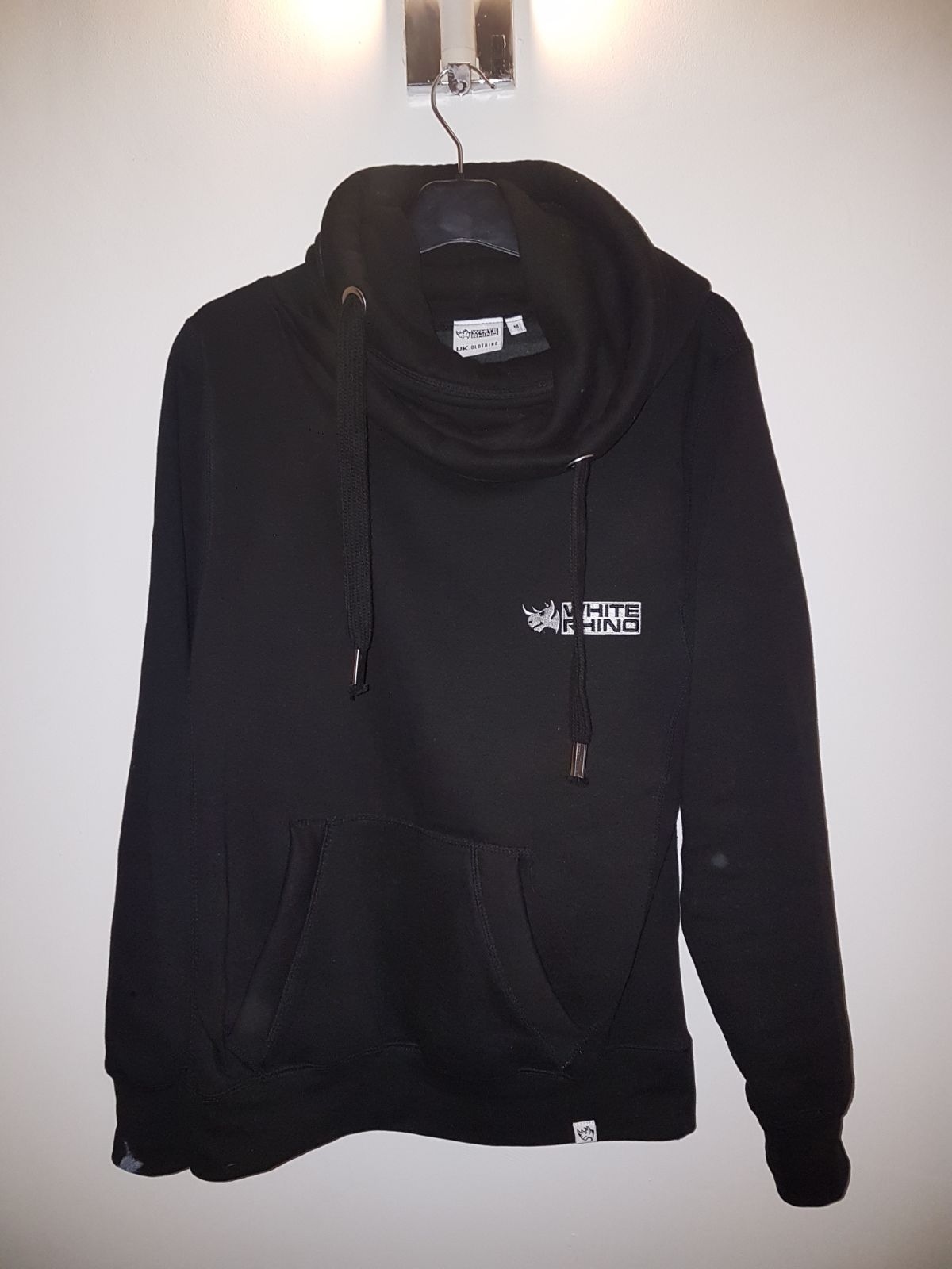 Logo hoody - white rhino uk clothing